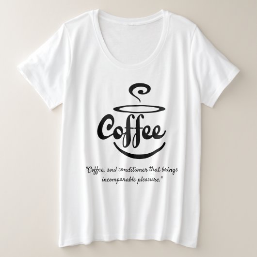 T-shirt café (Design devant)