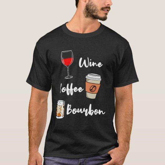 T-shirt Café à vin Bourbon (Devant)