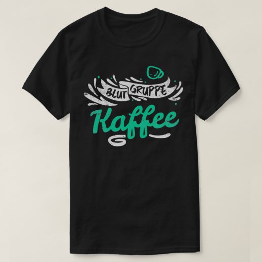 T-shirt Café aimé des amateurs de caféine 15 (Design devant)