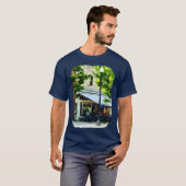 T-shirt Café Albany NY rétro (Devant entier)