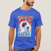 T-shirt Café American Lady (Devant)
