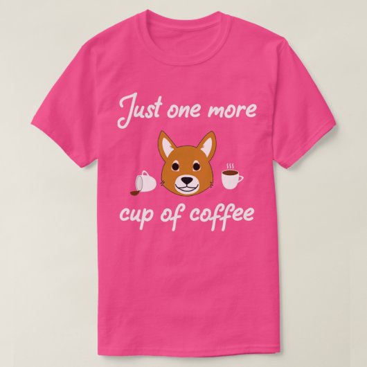 T-shirt café amusant (Design devant)