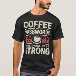 T-shirt Café amusant et sécurité