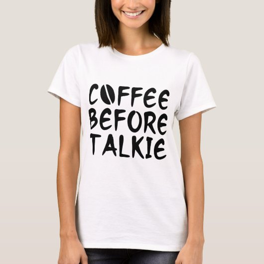 T-shirt Café avant la discussion (Devant)
