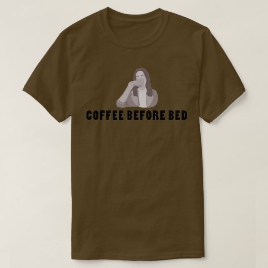 T-shirt Café avant le lit (Design devant)