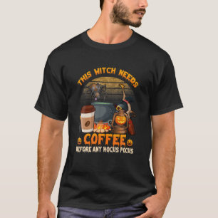 T-shirt Café avant n'importe quelle sueur d'Halloween de P