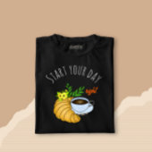 T-shirt Café avec croissant