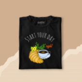 T-shirt Café avec croissant