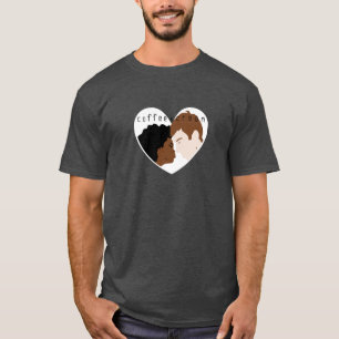T-shirt Café avec de la crème