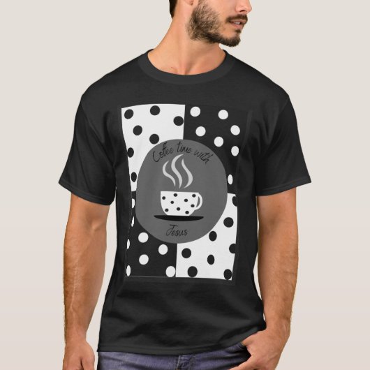 T-shirt café avec Jésus (Devant)