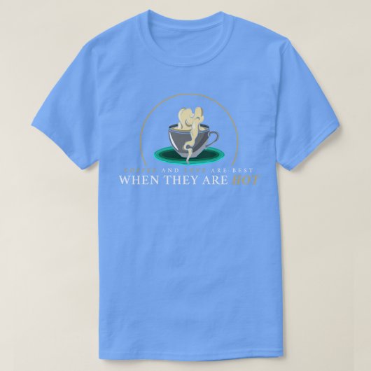 T-shirt Café avec mousse de café (Design devant)