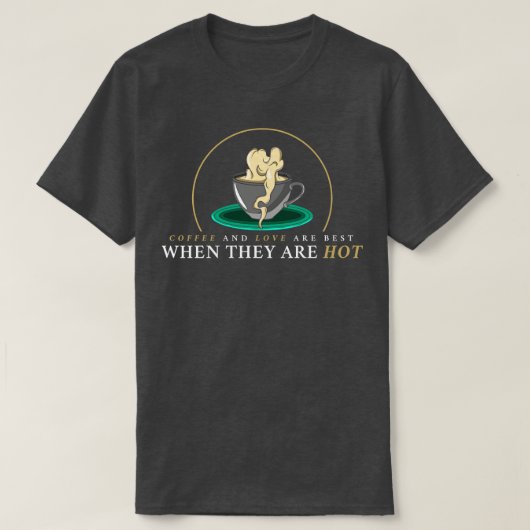 T-shirt Café avec mousse de café (Design devant)
