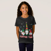 T-Shirt Café Avec Trois Gnomes Joyeux Noël Cos (Devant entier)
