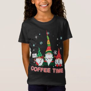T-Shirt Café Avec Trois Gnomes Joyeux Noël Cos