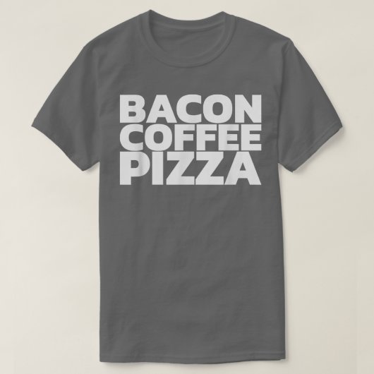 T-shirt Café Bacon Pizza (Design devant)