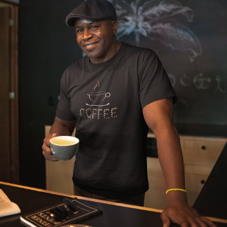 T-shirt Café Bowl & Coffee Beans