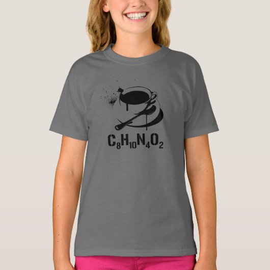 T-shirt Café C8H10N4O2 (Devant)