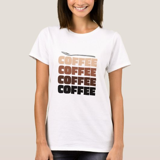 T-shirt Café café café café (Devant)
