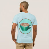 T-shirt Café Café Maison Café Café Maison Blanche Cuite La (Dos entier)