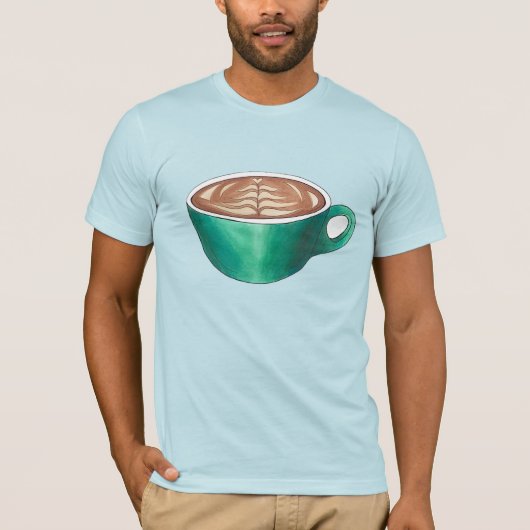 T-shirt Café Café Maison Café Café Maison Blanche Cuite La (Devant)