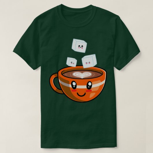 T-shirt Café Caféine Caf Espresso Cappuccino 16 (Design devant)