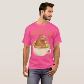 T-shirt Café Capyccino Capybara (Devant entier)