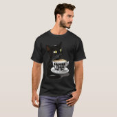 T-SHIRT CAFE CHAT MIGNON CHATS JAVA CHATON (Devant entier)