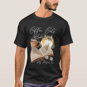T-shirt Café, Chats et Livres Mon Trio Parfait Café Chat