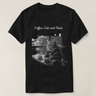 T-shirt Café Chats et Pluie salon de thé Chat