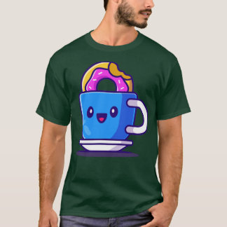 T-shirt Café Chaud Cute Avec Dessin De Noisette