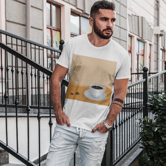 T-shirt Café chaud vapeur