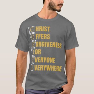 T-shirt Café Christian Lover Caffeine fidèles abonnés