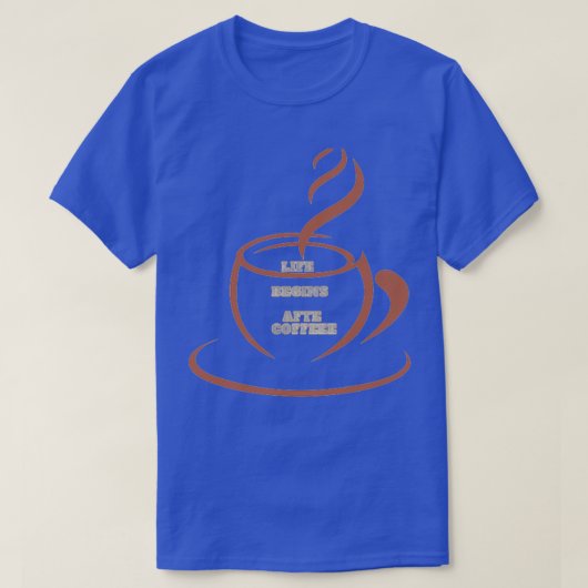 T-shirt Café classique (Design devant)