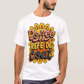 T-shirt Café, Code, Répéter.2 (Devant)