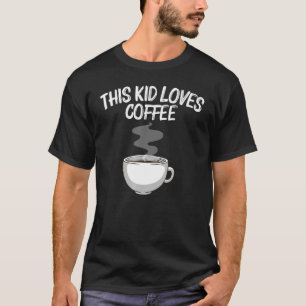 T-shirt Café cool Pour Enfants Boys Coffee Barista Espre