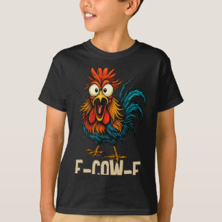 T-shirt Café Coq F-caw-f Poulet Fcawf