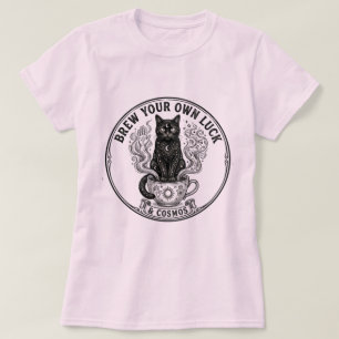 T-shirt Café Cosmic Cat - Brasserie Mystique Créez Votre P