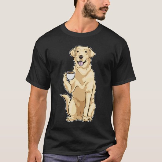 T-shirt Café Coupe Labrador (Devant)