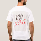 T-shirt Café Cozy dimanche (Dos)