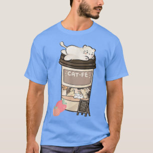 T-shirt Café Cute, café Kawaii, café Anime Neko Kitty