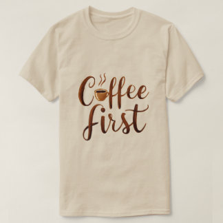 T-shirt Café d'abord