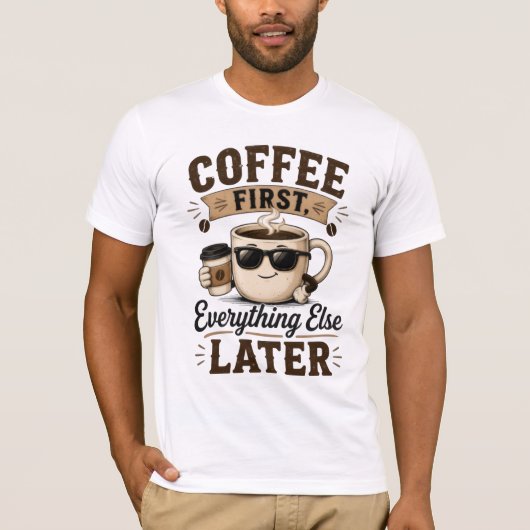 T-Shirt Café D'abord (Devant)