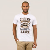 T-Shirt Café D'abord (Devant entier)