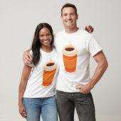 T-shirt Café d'abord, discussion plus tard (Unisexe)