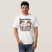 T-shirt Café de boissons (Devant entier)