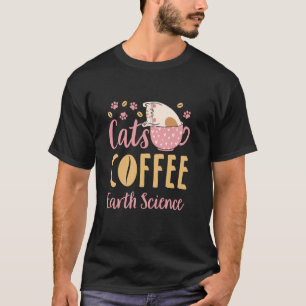T-shirt Café de chat de science de la Terre