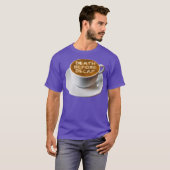 T-shirt Café Décès Avant Décaf Latte Art (Devant entier)