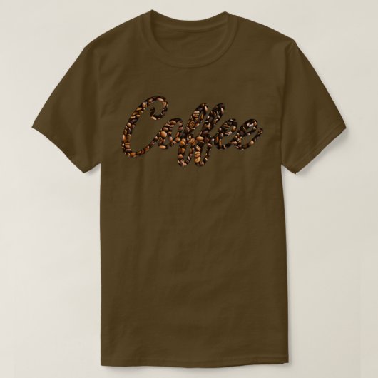T-shirt Café Décor Fèves de café (Design devant)