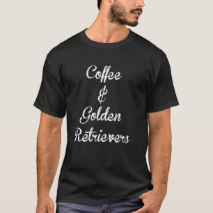 T-shirt Café drôle et Golden Retrievers - Amoureux d'or