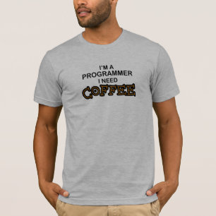 T-shirt Café du besoin - programmeur